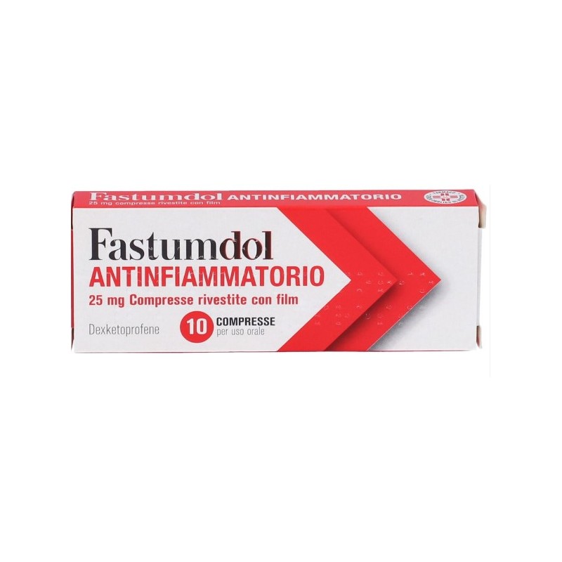 Fastumdol Antinfiammatorio 25 Mg 10 Compresse Rivestite Con Film Dexketoprofene