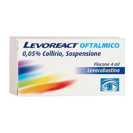 Johnson & Johnson Levoreact Oftalmico 0,05 % Collirio, Sospensione Levocabastina Cloridrato