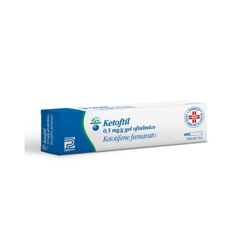 Polifarma Ketoftil 0,5 Mg/g Gel Oftalmico Ketotifene