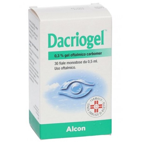 Alcon Italia Dacriogel™ 0,3 % Gel Oftalmico Carbomer 974p 30 Fiale Monodose