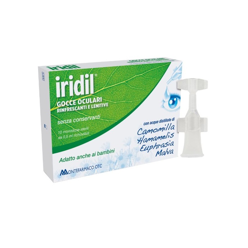 Montefarmaco Otc Gocce Oculari Iridil 10 Ampolle Monodose Richiudibili 0,5 Ml