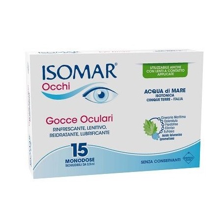 Euritalia Pharma Isomar Occhi Gocce Oculari All'acido Ialuronico 0,20% 15 Flaconcini