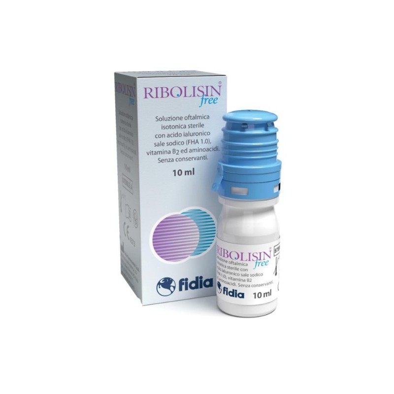 Fidia Farmaceutici Collirio Soluzione Oftalmica Ribolisin Free 10 Ml