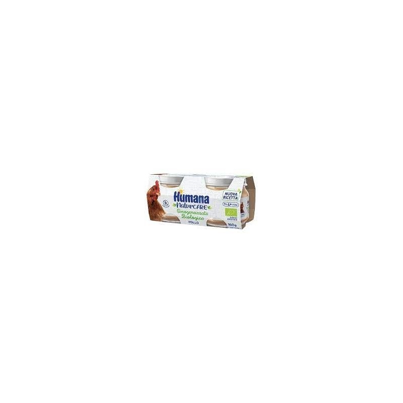 Humana Italia Humana Omogeneizzato Pollo Biologico 2 Pezzi 80 G