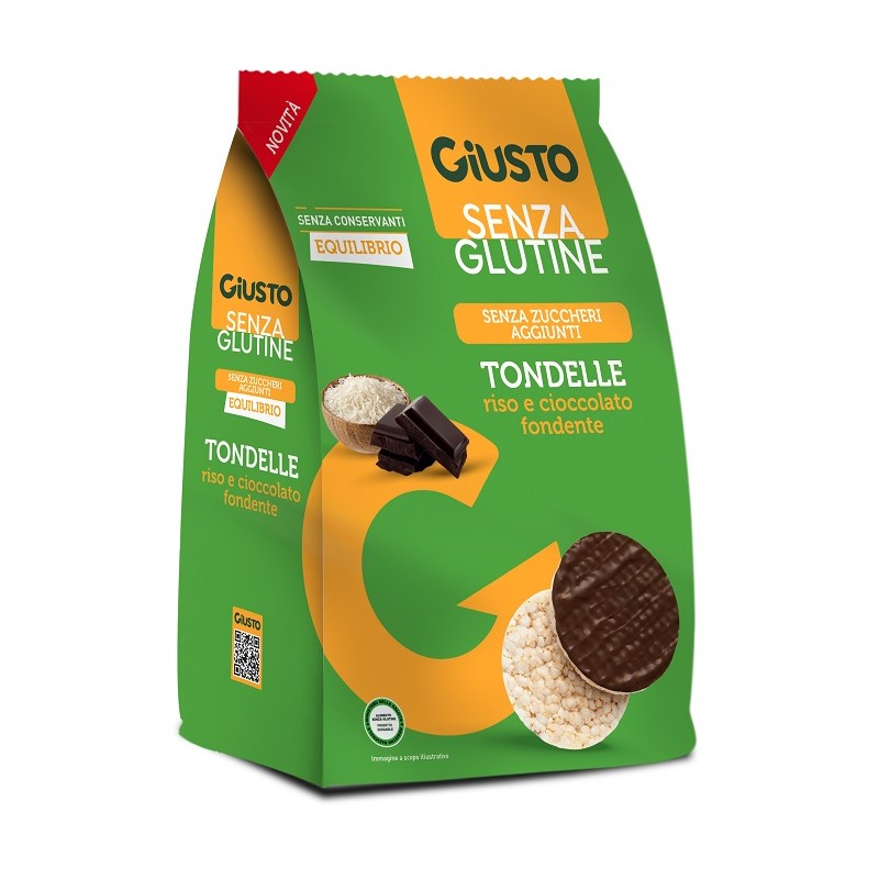 Farmafood Giusto Senza Glutine Tondelle Cioccolato Fondente New 60 G