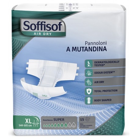 Silc Pannolino Mutandina Air Dry Soffisof Super Xl 15 Pezzi