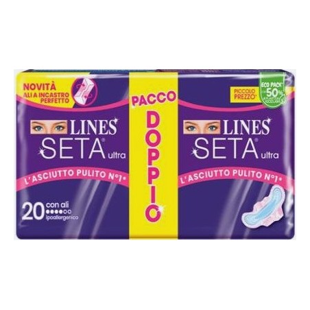 Fater Lines Seta Ultra Assorbenti Ali Vp 20 Pezzi