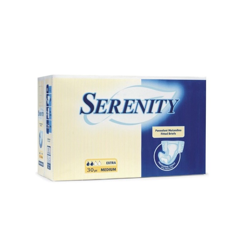 Pannolone Per Incontinenza Serenity Classic Extra Taglia Medium 30 Pezzi