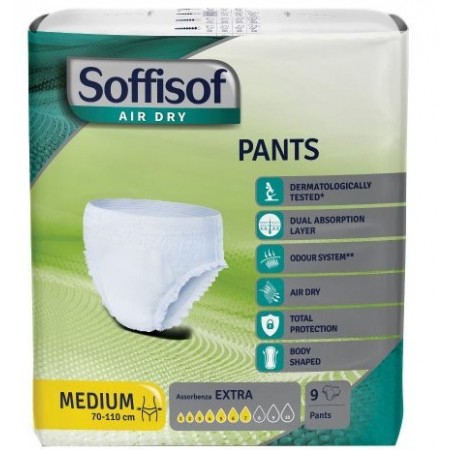 S. I. L. C. Soffisof Air Dry Pants Extra Otc M 9 Pezzi