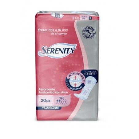 Serenity Assorbente Anatomico Con Aloe Flexit Mini 20 Pezzi