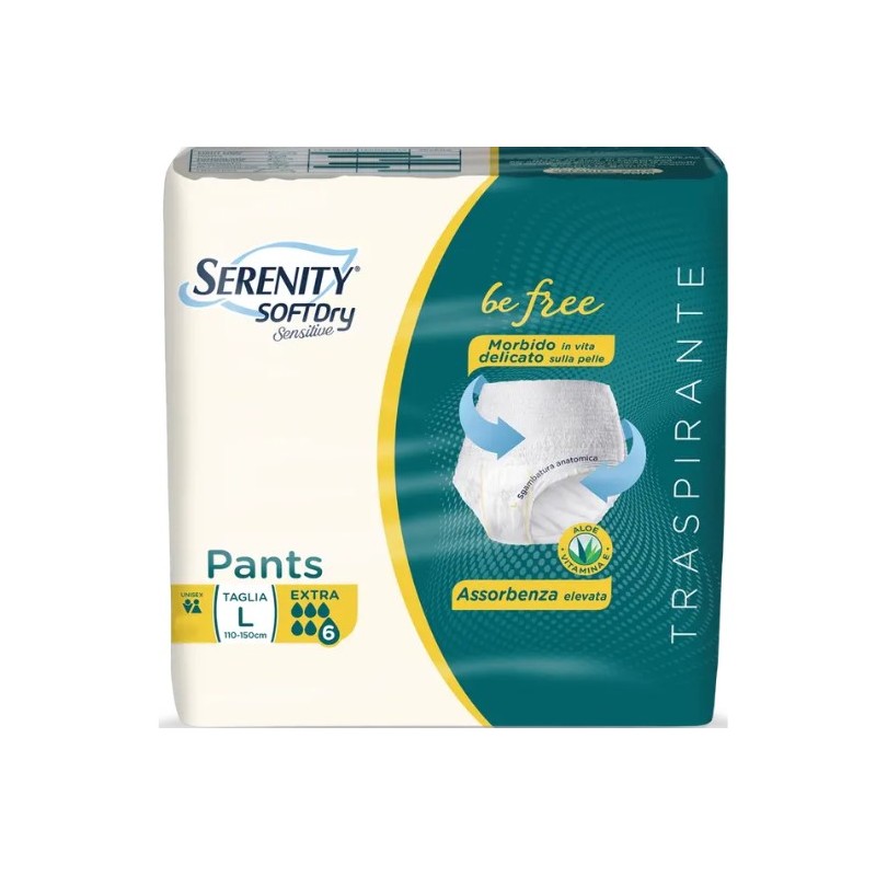 Serenity Pants Sd Sensitive Be Free Extra L 12 Pezzi