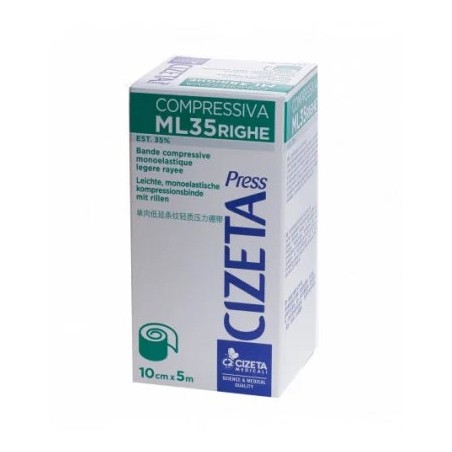 Cizeta Medicali Cizeta Press Compressiva Ml35 Dots Benda Monoelastica Con Dots Est 35 5m X 10cm