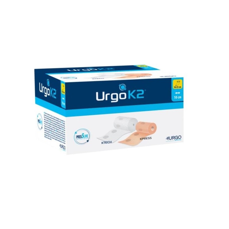 Urgo Medical Italia Bendaggio Urgok2 Latex Free Kit Bendaggio T2 Caviglia 25-32 2 Pezzi 10 Cm