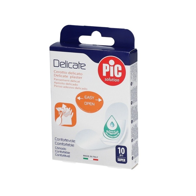 Pikdare Cerotto Pic Delicate Super Antibatterico 40x86 Mm 10 Pezzi