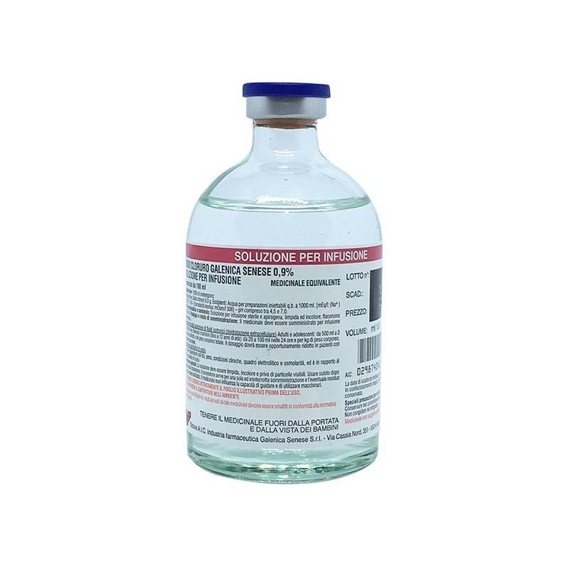 Sodio Cloruro Galenica Senese 0,9% Soluzione Per Infusione 250 ml