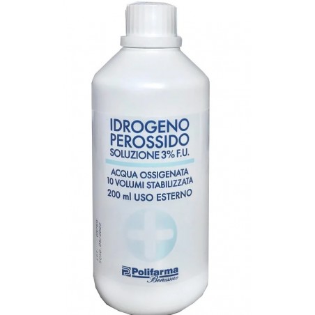 Cavallaro Perossido Di Idrogeno Stabilizzato A 10 Volumi Fu Edizione Vigente Uso Esterno 200 Ml Flacone Serigrafato