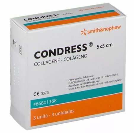 Pharmaidea Condress Medicazione Con Collagene Equino 5x5 Cm 3 Pezzi