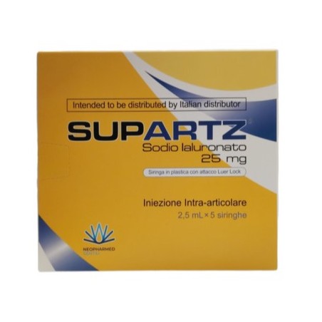 Mdm Siringa Preriempita Intra-articolare Supartz Acido Ialuronico 25 Mg 2,5 Ml 5 Pezzi