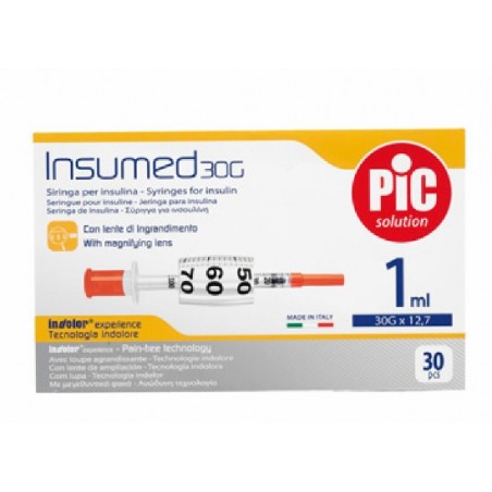 Pikdare Siringa Per Insulina Pic 1 Ml 100 Ui Ago 25 Gauge 5/8 1 Pezzo