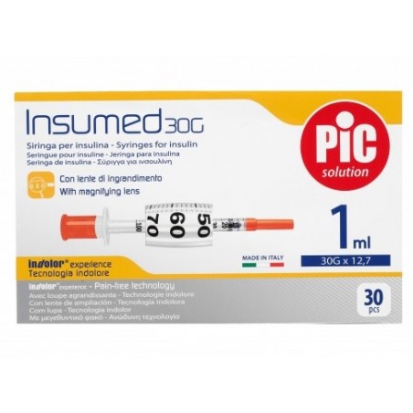 Pikdare Siringa Per Insulina Pic 1 Ml 100 Ui Ago 26 Gauge 1/2 1 Pezzo