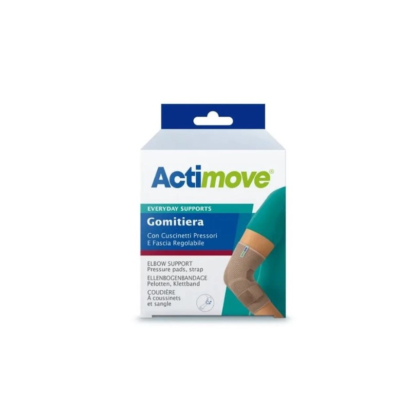 Essity Actimove Everyday Gomitiera Elastica Con Cuscinetti Pressori E Fascia Regolabile M