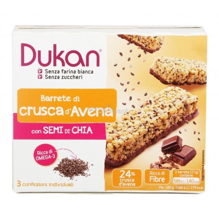 Regime Coaching Dukan Barrette Crusca Avena Gourmand 4 Pezzi X 30 G