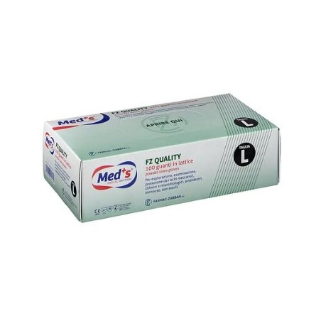 Farmac-zabban Guanti Meds Lattice Per Esplorazione Fz Quality Misura Large 1 Scatola 100 Guanti