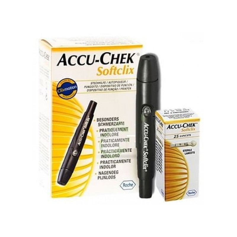 Roche Diabetes Care Italy Penna Pungidito Accu-chek Softclix Kit 1 Penna + 25 Lancette