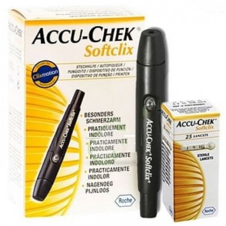 Roche Diabetes Care Italy Penna Pungidito Accu-chek Softclix Kit 1 Penna + 25 Lancette