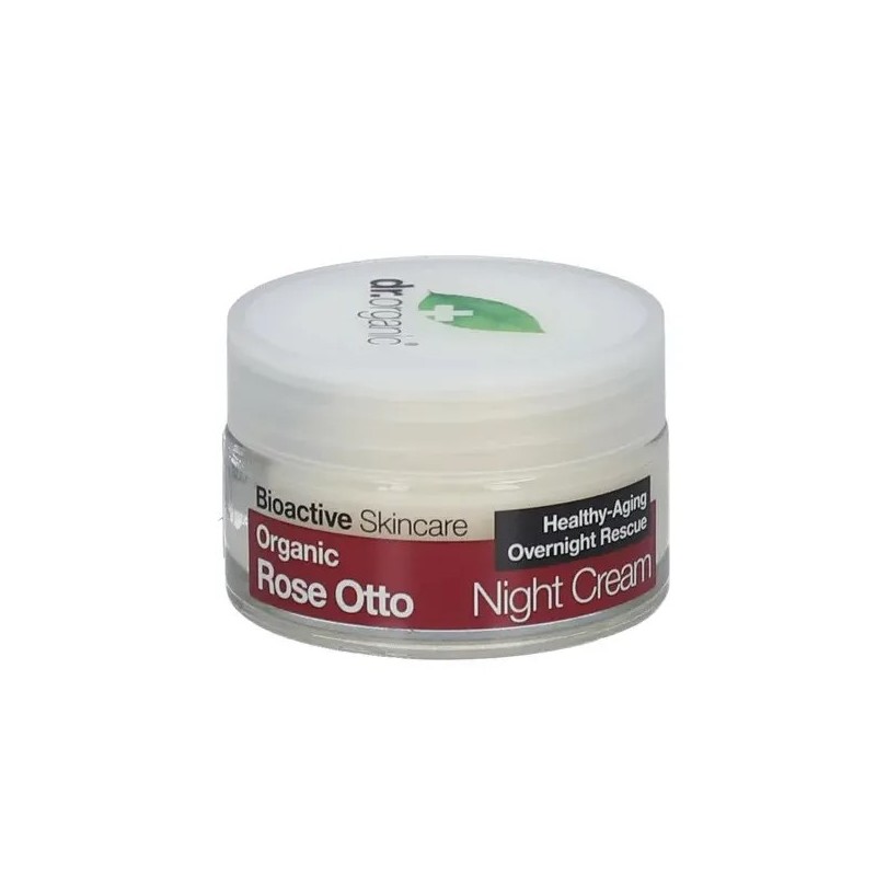 Optima Naturals Dr Organic Rose Otto Rosa Night Cream Crema Viso Notte 50 Ml