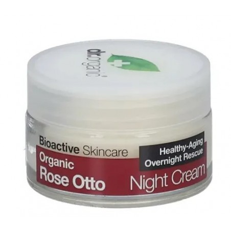 Optima Naturals Dr Organic Rose Otto Rosa Night Cream Crema Viso Notte 50 Ml