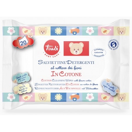 Silc Trudi Baby Care Salviette Cotone 20 Pezzi