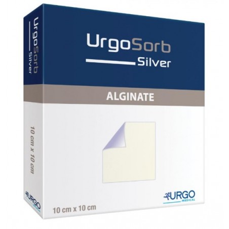 Urgo Medical Italia Medicazione Antibatterica Urgosorb Silver 10x10cm 10 Pezzi