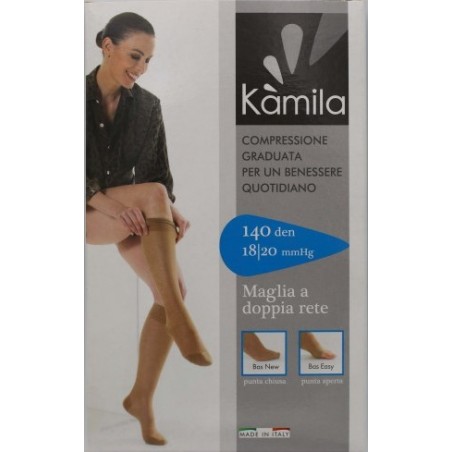 Ca-mi Kamila Comfort Easy Collant Maglia Rete 140 Denari Nero 2