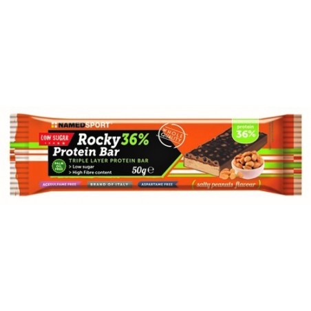 Namedsport Rocky 36% Protein Bar Salty Peanuts Barretta 50 G