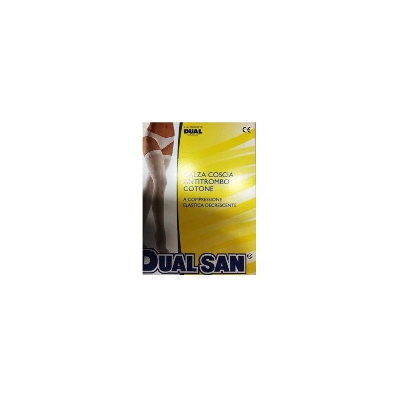 Dualsan Monocollant Antitrombo In Cotone Ambidestro Compressione Elastica Decrescente Senza Tassello 1