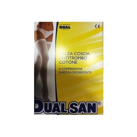 Dualsan Monocollant Antitrombo In Cotone Ambidestro Compressione Elastica Decrescente Senza Tassello 1