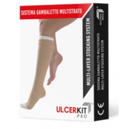 Gloria Med Ulcerkit Pro 35 Cotton 35/40 Mmhg Kit Gambaletto Corto Misura L 1 Pezzo