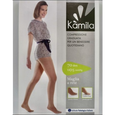 Ca-mi Kamila Comfort Collant Maglia Rete 70 Denari Playa 4 12/15 Mmhg