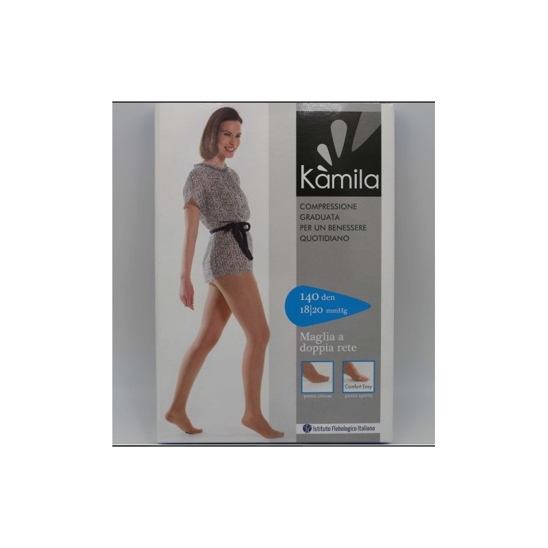 Ca-mi Kamila Comfort 140 Denari Collant Maglia Rete Playa 4 18/20 Mmhg