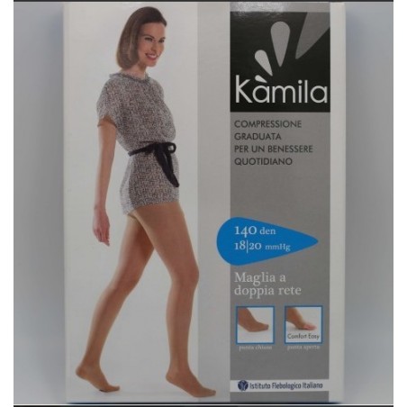 Ca-mi Kamila Comfort 140 Denari Collant Maglia Rete Playa 4 18/20 Mmhg