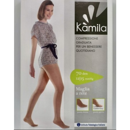 Ca-mi Kamila Comfort Collant Maglia Rete 70 Denari Playa 5 12/15 Mmhg