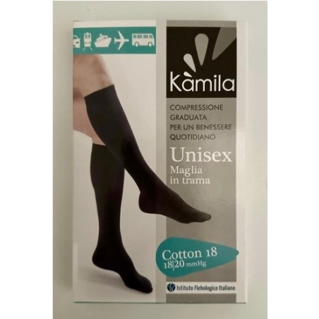 Ca-mi Kamila Gambaletto Cotton Mmhg 18 Uomo Maglia Trama Nero Extralarge