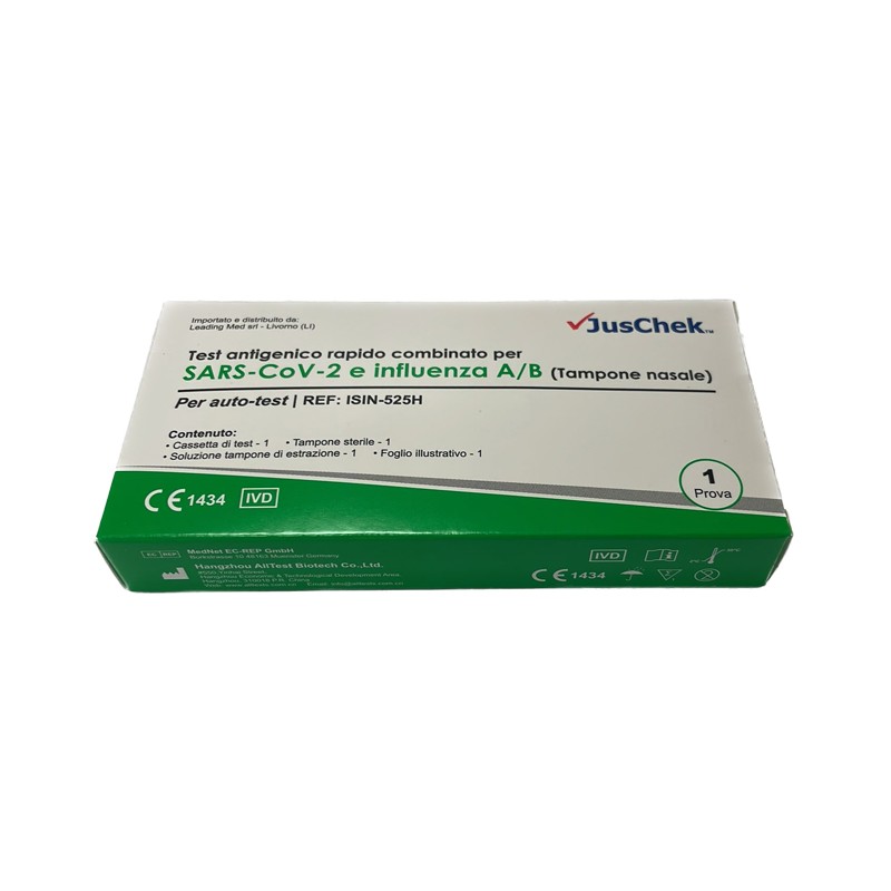 Leading Med Test Antigenico Rapido Covid-19 Alltest Autodiagnostico Determinazione Qualitativa Antigeni Sars-cov-2 E Influenza A