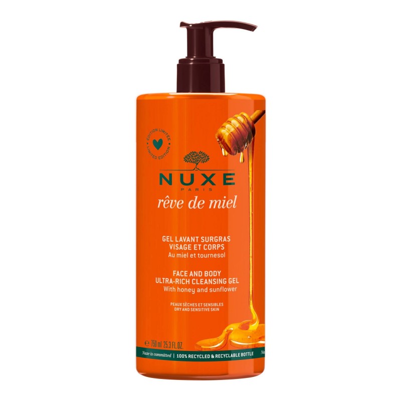 Laboratoire Nuxe Italia Nuxe Reve De Miel Gel Lavant Surgras 750 Ml