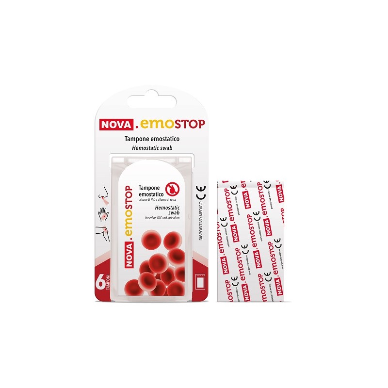 Nova Argentia Nova Emostop Tampone Emostatico 6 Pezzi