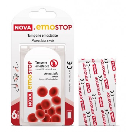 Nova Argentia Nova Emostop Tampone Emostatico 6 Pezzi