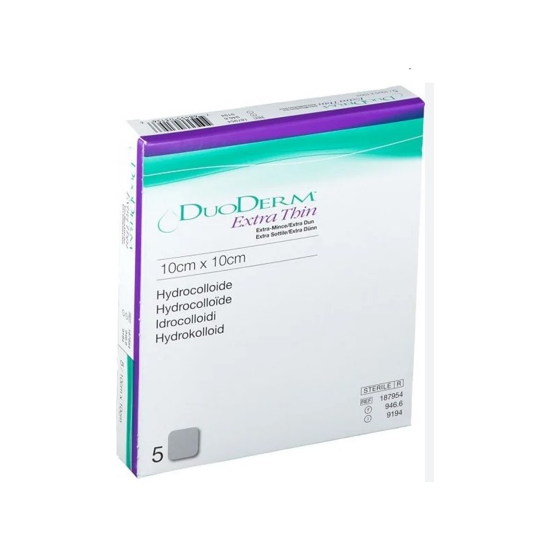 Convatec Italia Medicazione Con Idrocolloidi Sterile Duoderm Extra Sottile 10x10cm 5 Pezzi