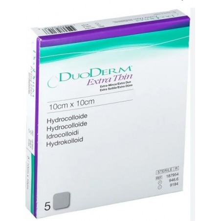 Convatec Italia Medicazione Con Idrocolloidi Sterile Duoderm Extra Sottile 10x10cm 5 Pezzi