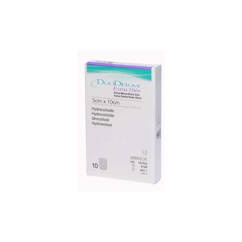 Convatec Italia Medicazione Con Idrocolloidi Sterile Duoderm Extra Sottile 10x5cm 10 Pezzi